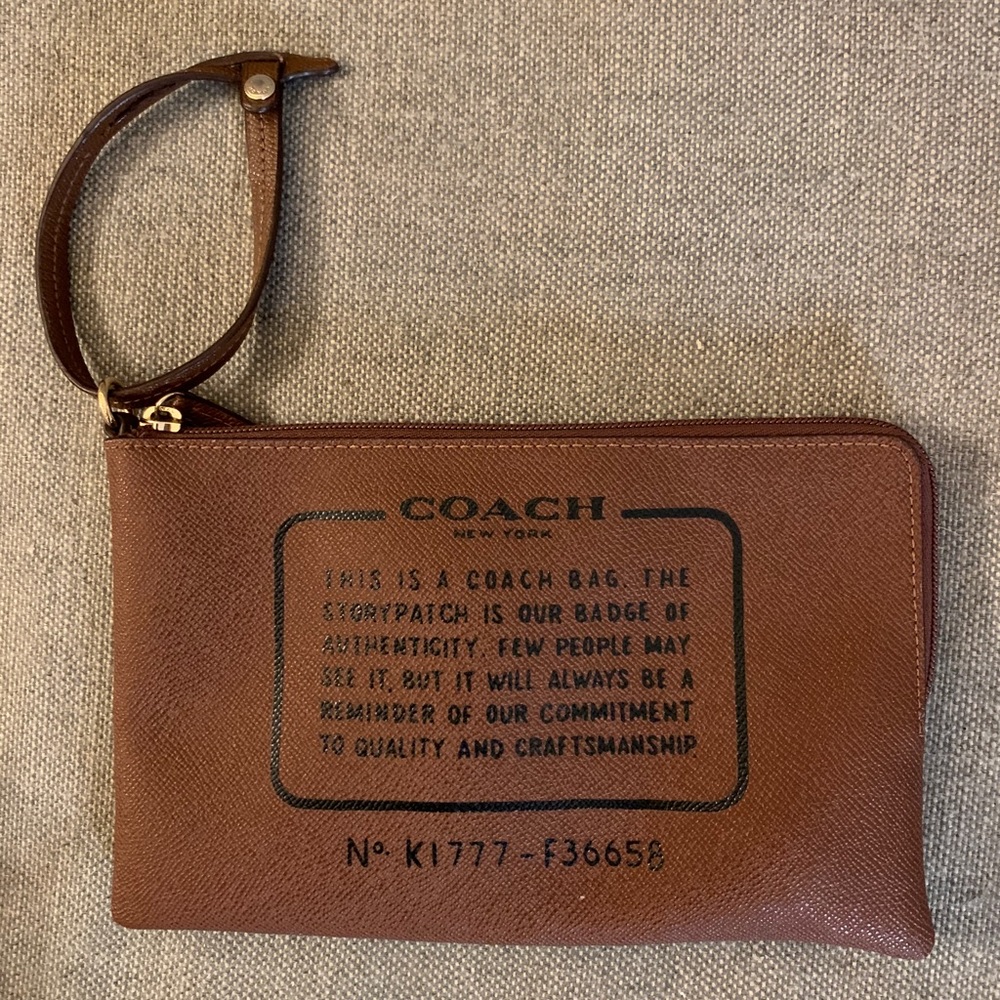 COACH Storypatch clutch, wristlet
